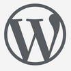 WordPress flat logo